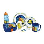 Fun House Lot Vaisselle Disney Le Roi Lion - FUN HOUSE - 006360 - Verre, Assiette Creuse, Assiette Plate, Mug, Gourde, Boîte Goûter Couv