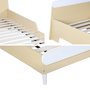 Voir la diapositive 6 : SWEEEK Lit enfant 90 x 190cm effet bois. couleur blanc et bois