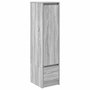 Voir la diapositive 2 : VIDAXL Buffet haut sonoma gris 29,5x34x119,5 cm bois d'ingenierie