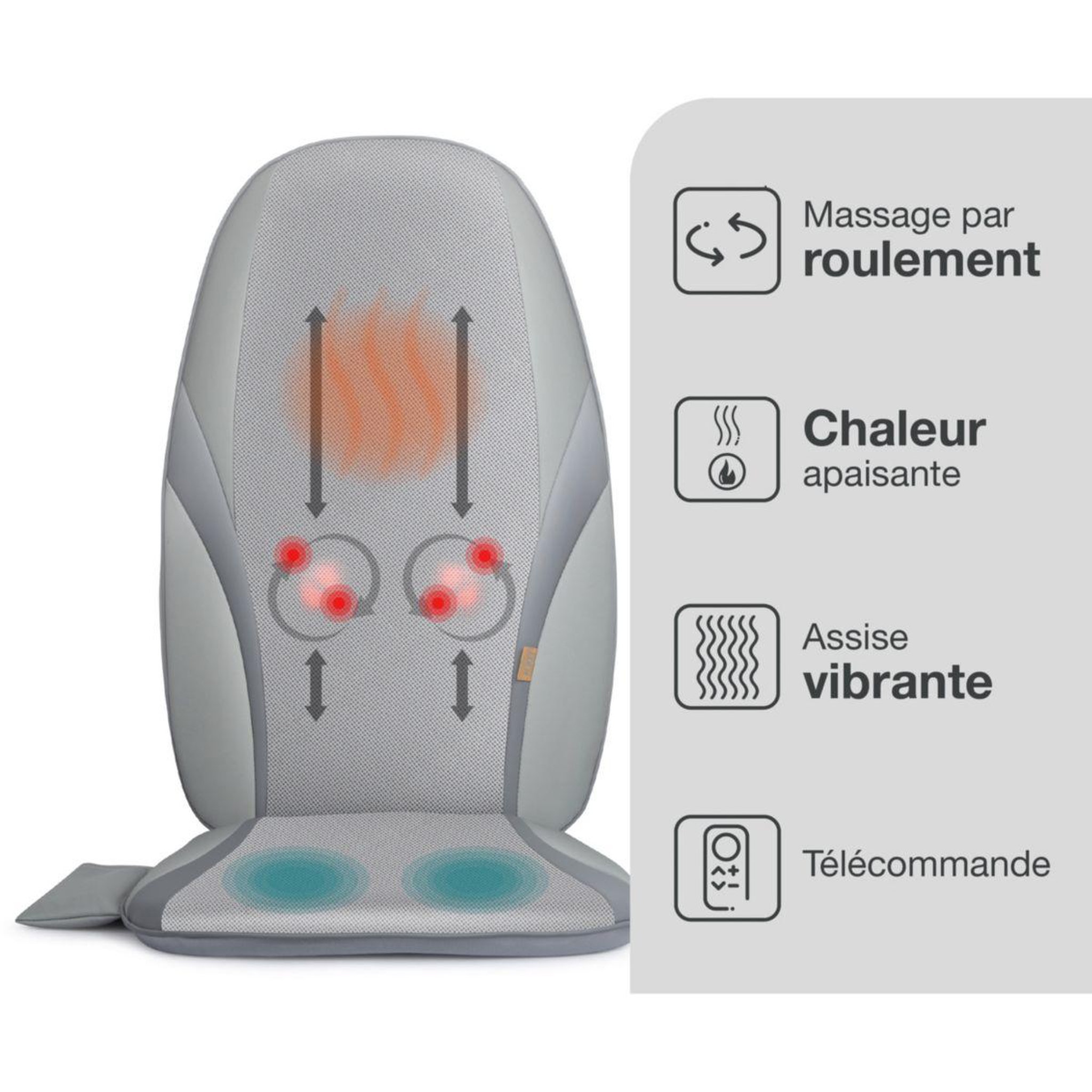 Voir la diapositive 3 : ESSENTIEL B Siège massant EDM6 Eden soft