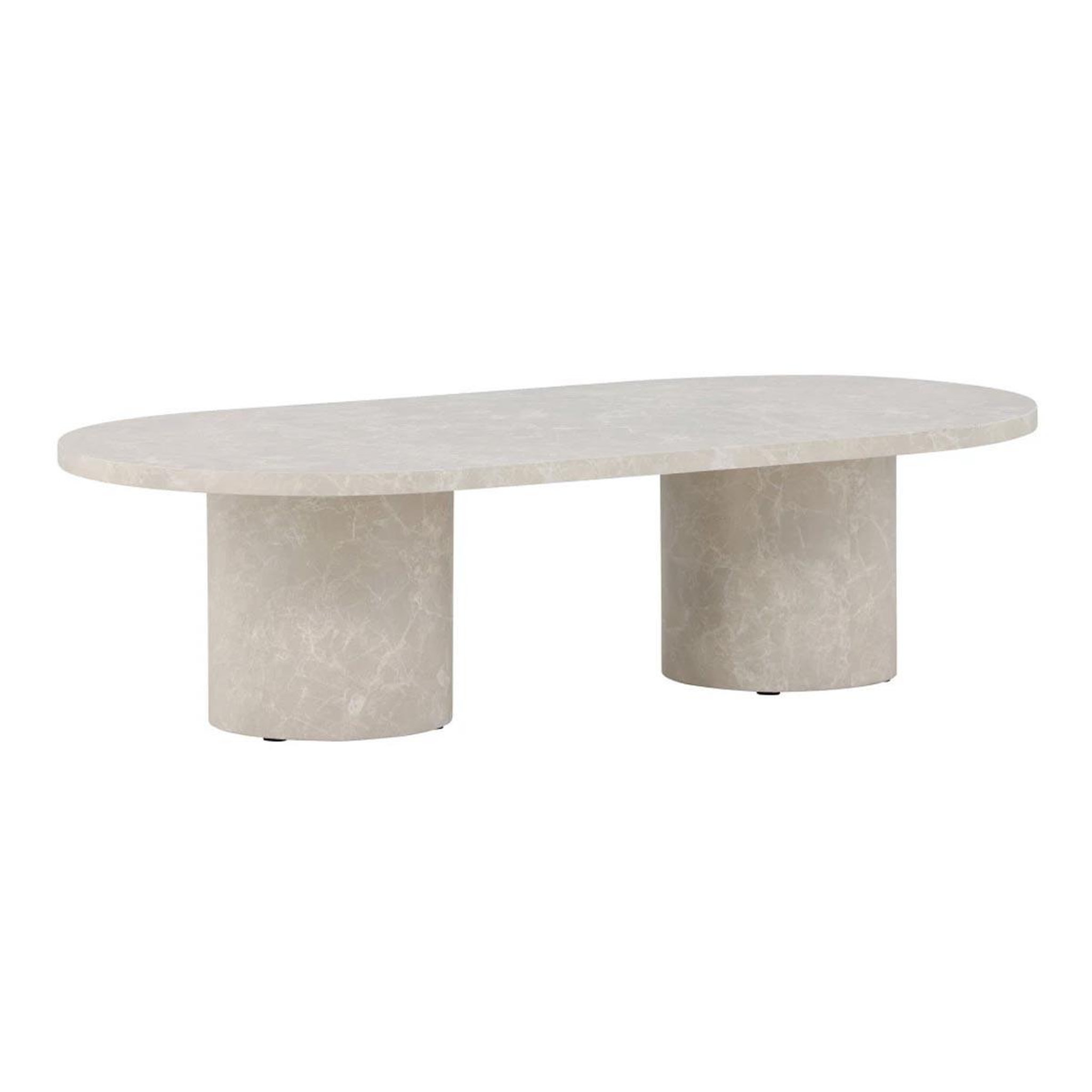 Paris Prix Table basse effet marbre  narvik  120cm beige