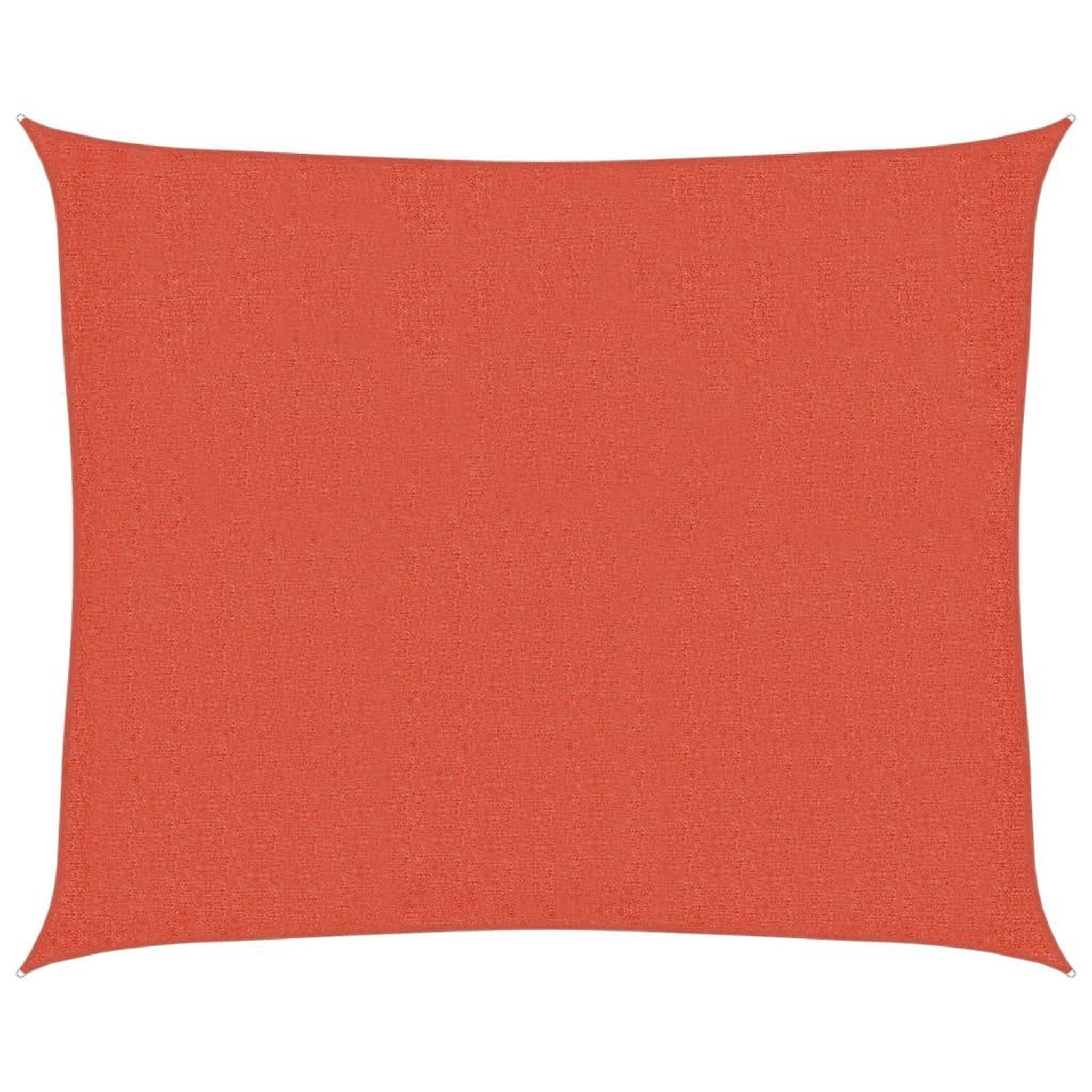 Voir la diapositive 2 : VIDAXL Voile d'ombrage 160 g/m^2 Terre cuite 2,5x3 m PEHD
