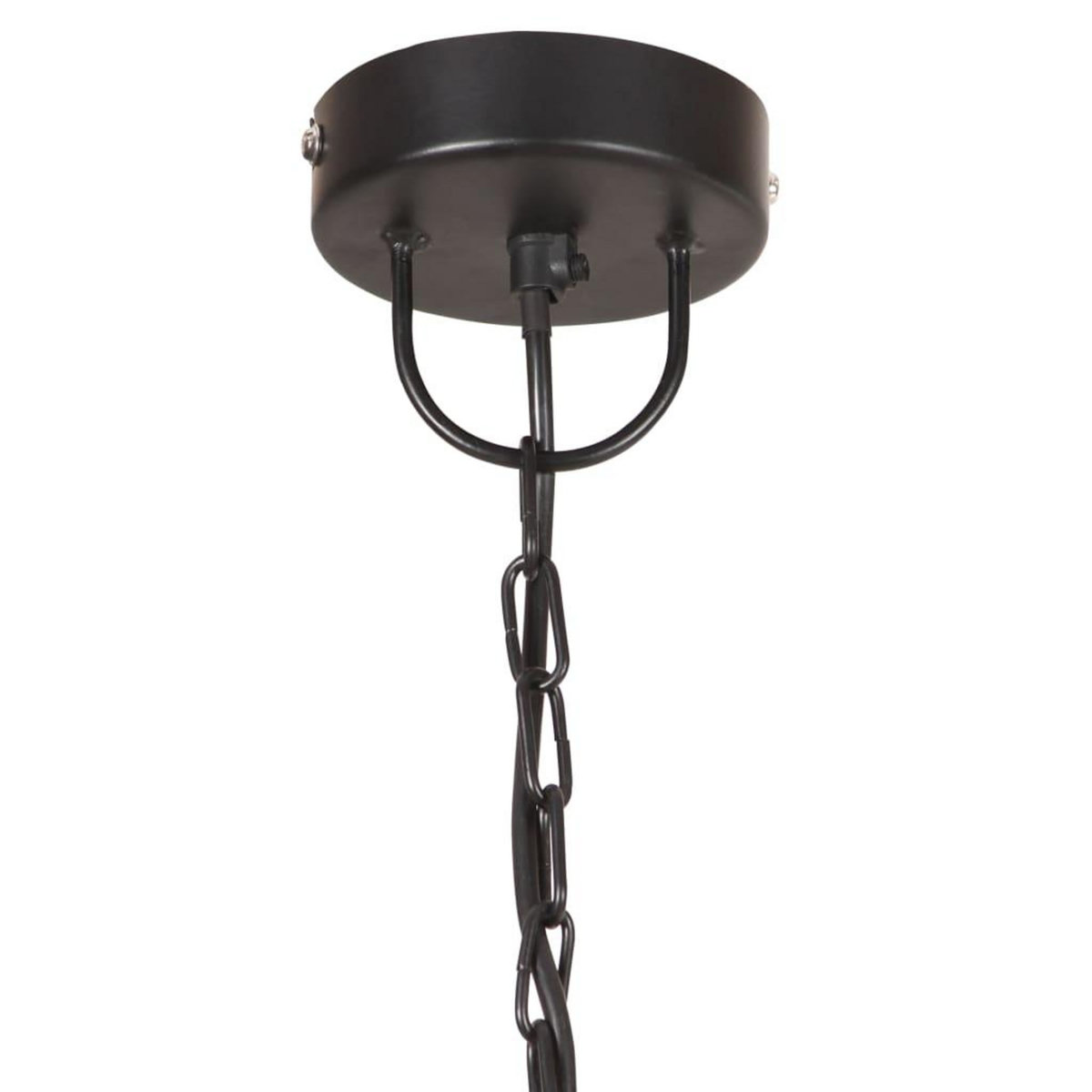 VIDAXL Lampe suspendue industrielle vintage 25 W Noir Rond 41 cm E27