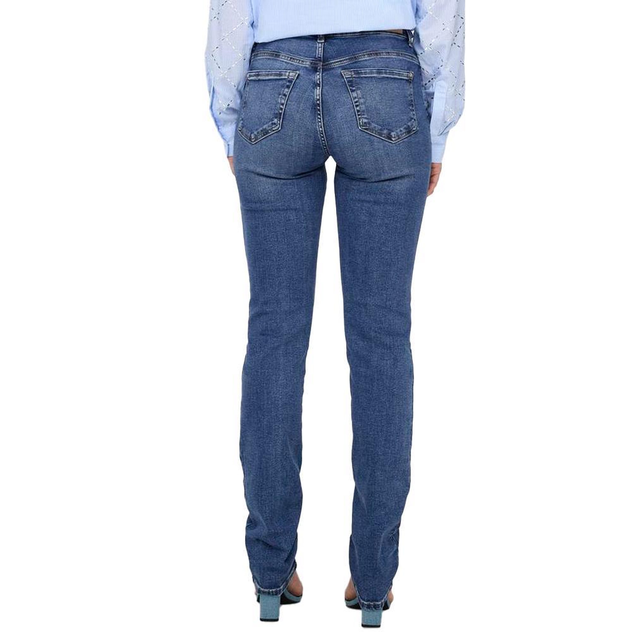 Voir la diapositive 2 : Only Jean Slim Bleu Femme Only Sui