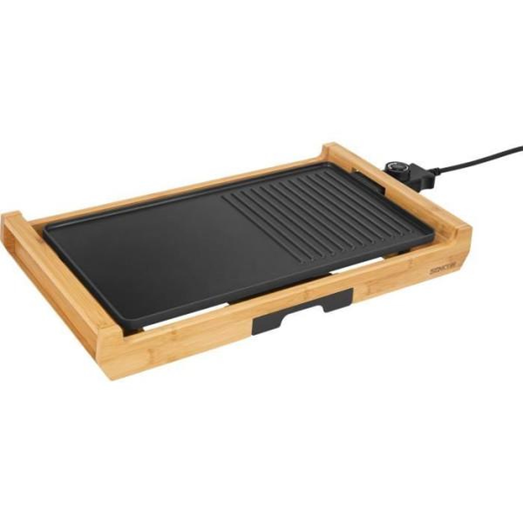 MARKET24 Grill électrique - SENCOR - SBG 206BK - 1800 W - Noir / Bambour