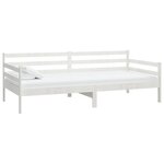 VIDAXL Lit de jour sans matelas blanc bois de pin massif 90x200 cm