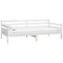 Voir la diapositive 1 : VIDAXL Lit de jour sans matelas blanc bois de pin massif 90x200 cm
