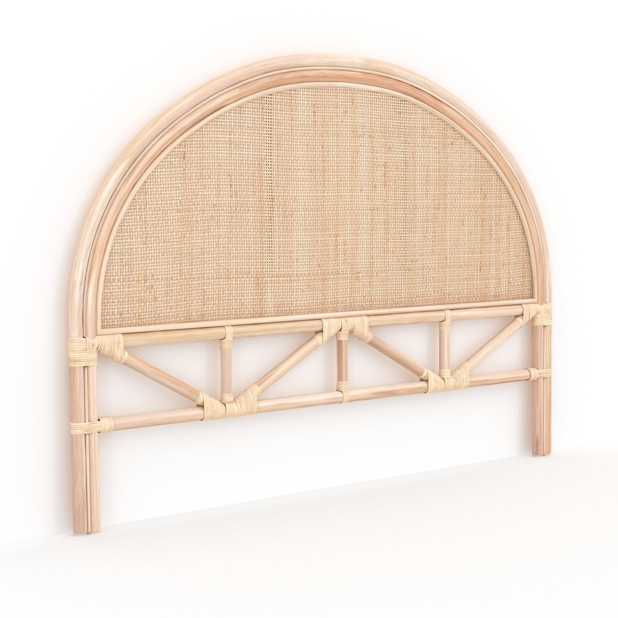 Voir la diapositive 6 : MAISON PAVANE Tête de lit en rotin naturel 140 cm-Madya
