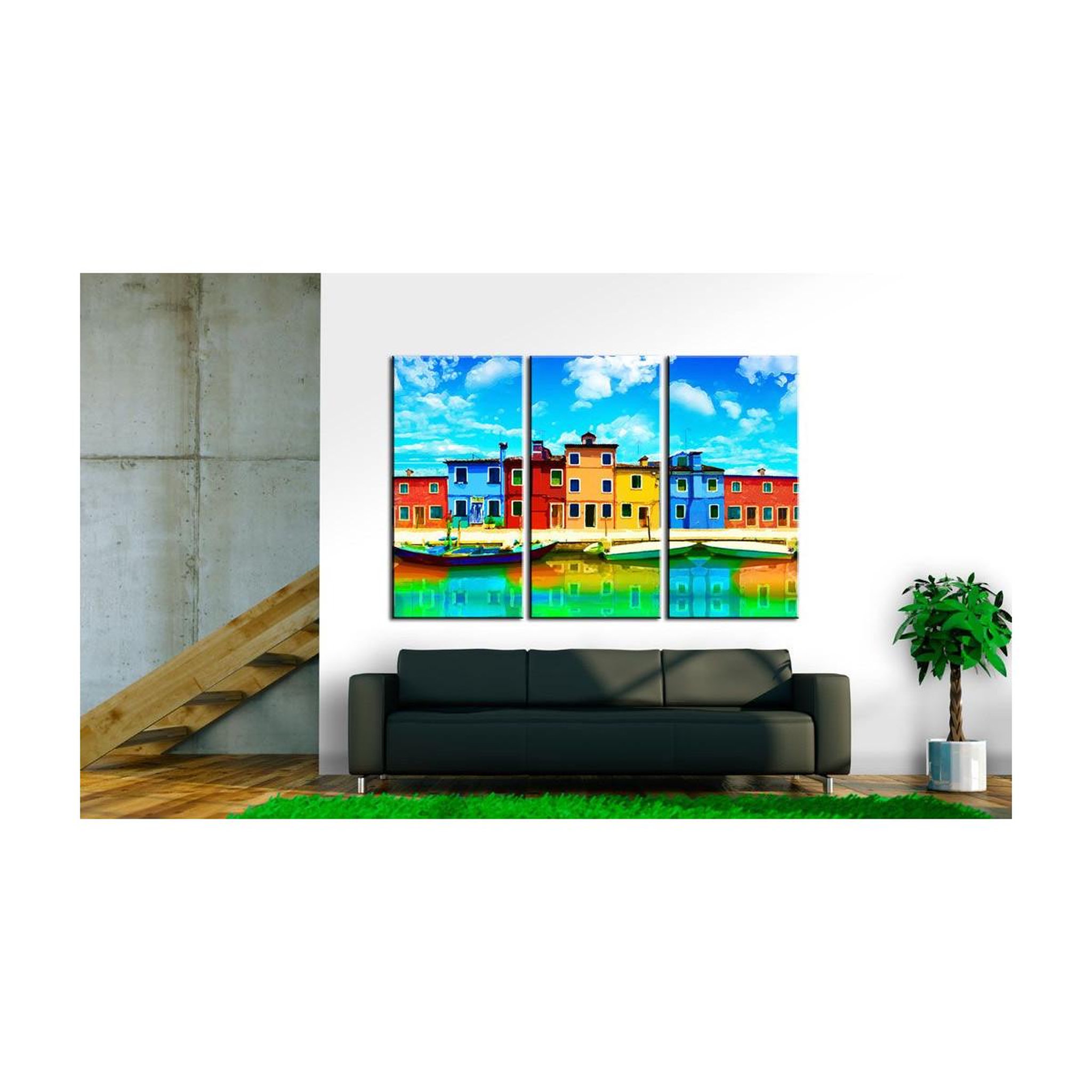 Voir la diapositive 2 : Paris Prix Tableau Imprimé  Sunny Morning in Venice