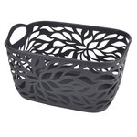 Paris Prix Panière à Linge  Motif Végétal  14L Anthracite