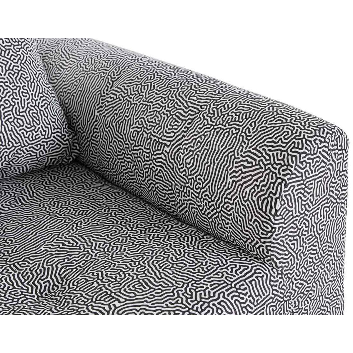 LISA DESIGN Rune - fauteuil motif graphique en velours