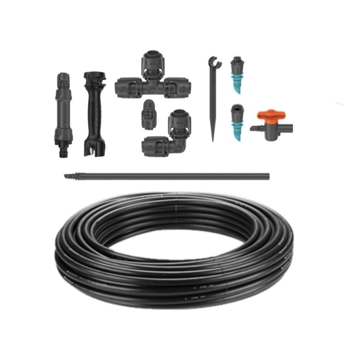 Gardena Kit d'initiation goutte-à-goutte pour potagers, plates-bandes et bordures de fleurs - 60 m²