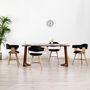Voir la diapositive 2 : VIDAXL Chaises a manger lot de 4 noir similicuir et bois courbe