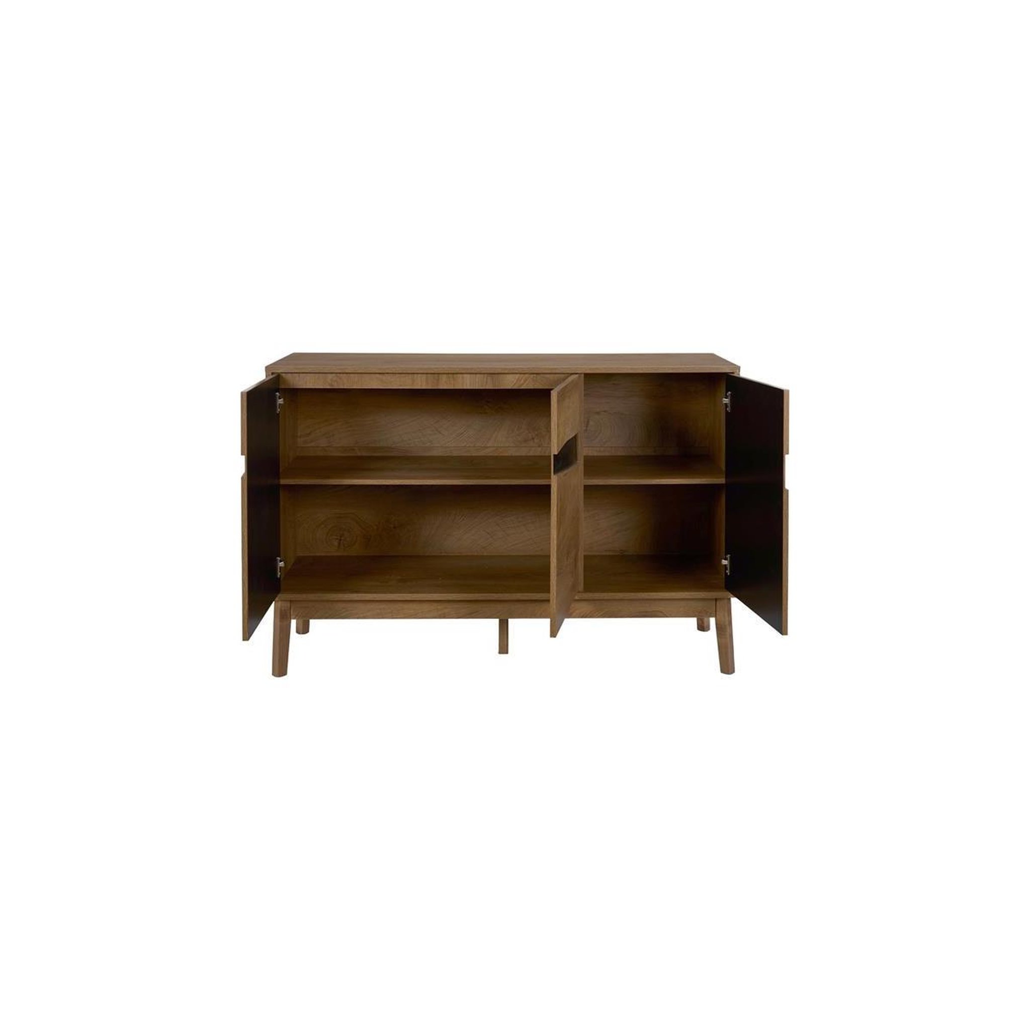 Voir la diapositive 3 : The Home Deco Factory Buffet 3 portes  forest  120cm marron