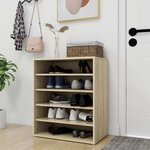 VIDAXL Armoire a chaussures Chene sonoma 60x35x70 cm Bois d'ingenierie