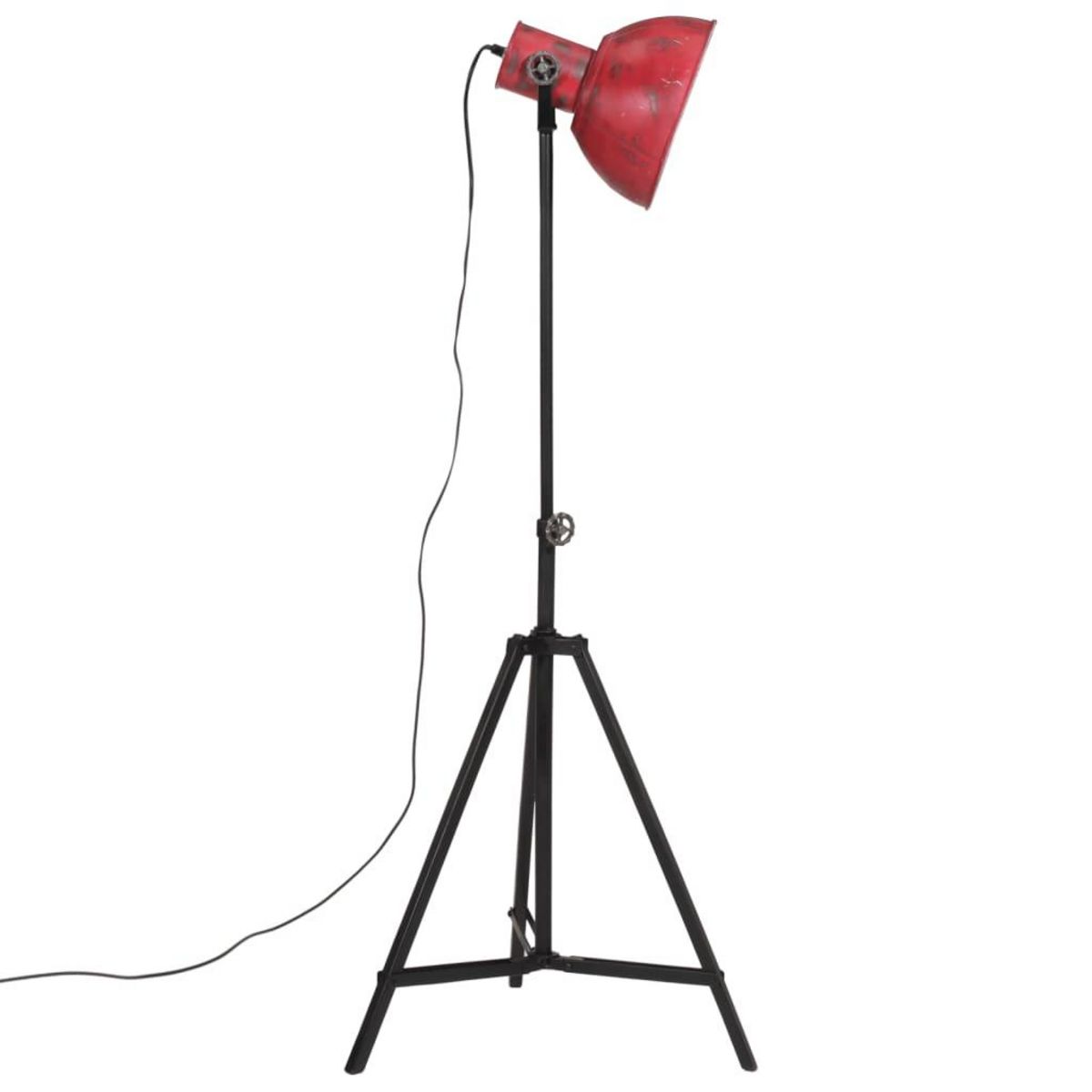 VIDAXL Lampadaire 25 W rouge delave 61x61x90/150 cm E27