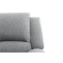 Voir la diapositive 7 : Canapé relax manuel HELENE 2 ou 3   places tissu gris clair
