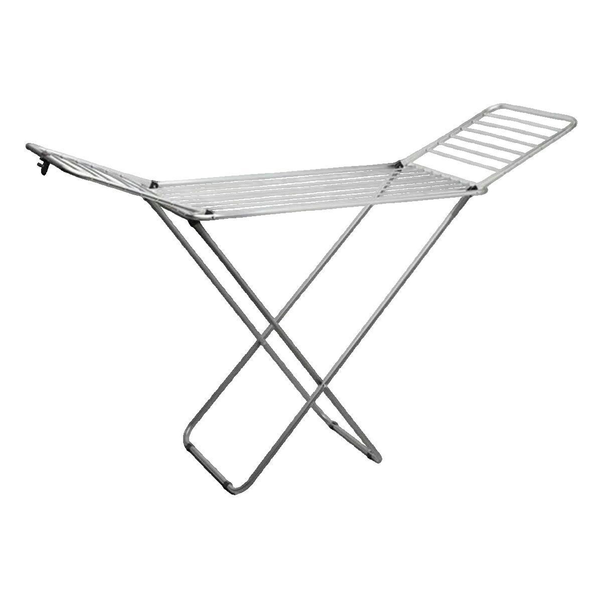 Rayen Séchoir Rayen pliable aluminium gris