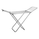 Rayen Séchoir Rayen pliable aluminium gris