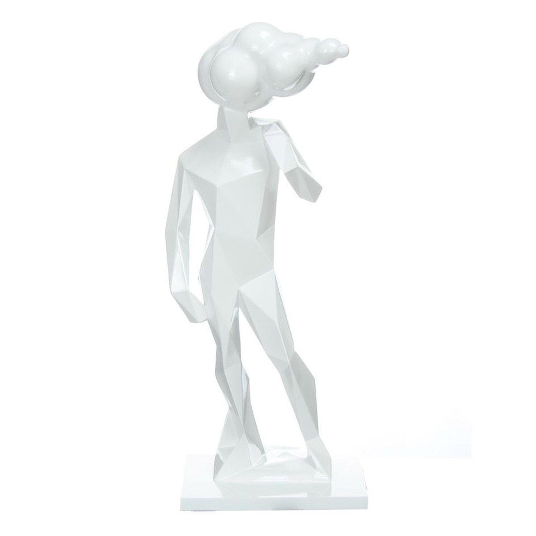 Paris Prix Statue design  sculpture kenya  56cm blanc