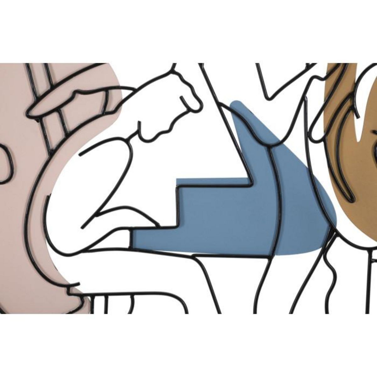 Paris Prix Décoration Murale en Métal  Jazz  70cm Multicolore