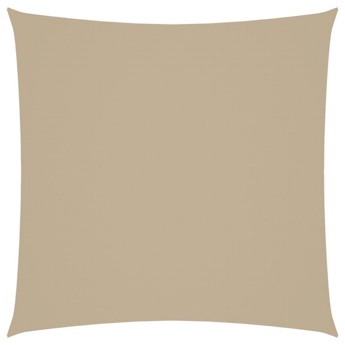 VIDAXL Voile de parasol tissu oxford carre 6x6 m beige
