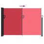 Voir la diapositive 5 : VIDAXL Auvent lateral retractable rouge 140x500 cm