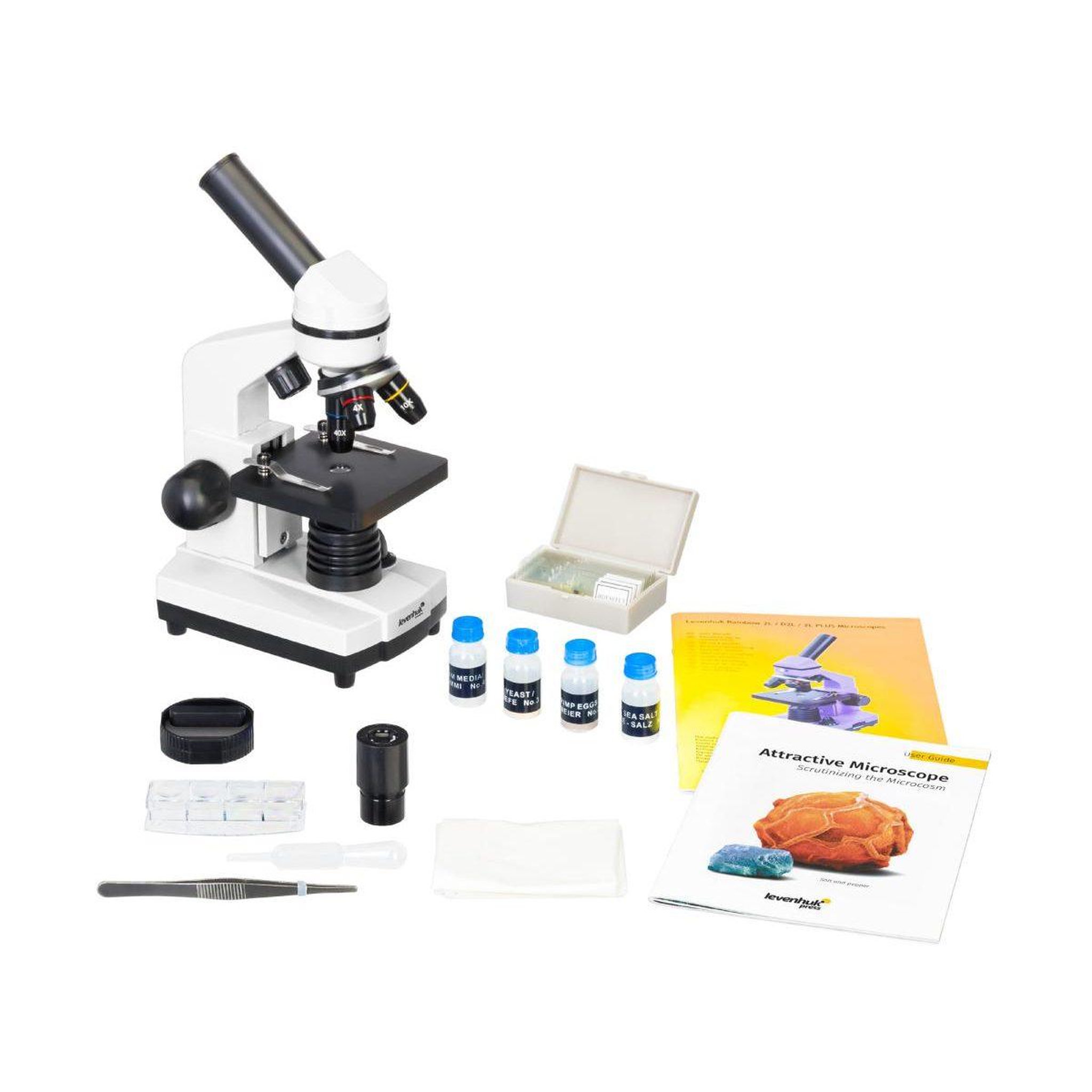 Voir la diapositive 2 : LEVENHUK Microscope  rainbow 2l moonstone (en)