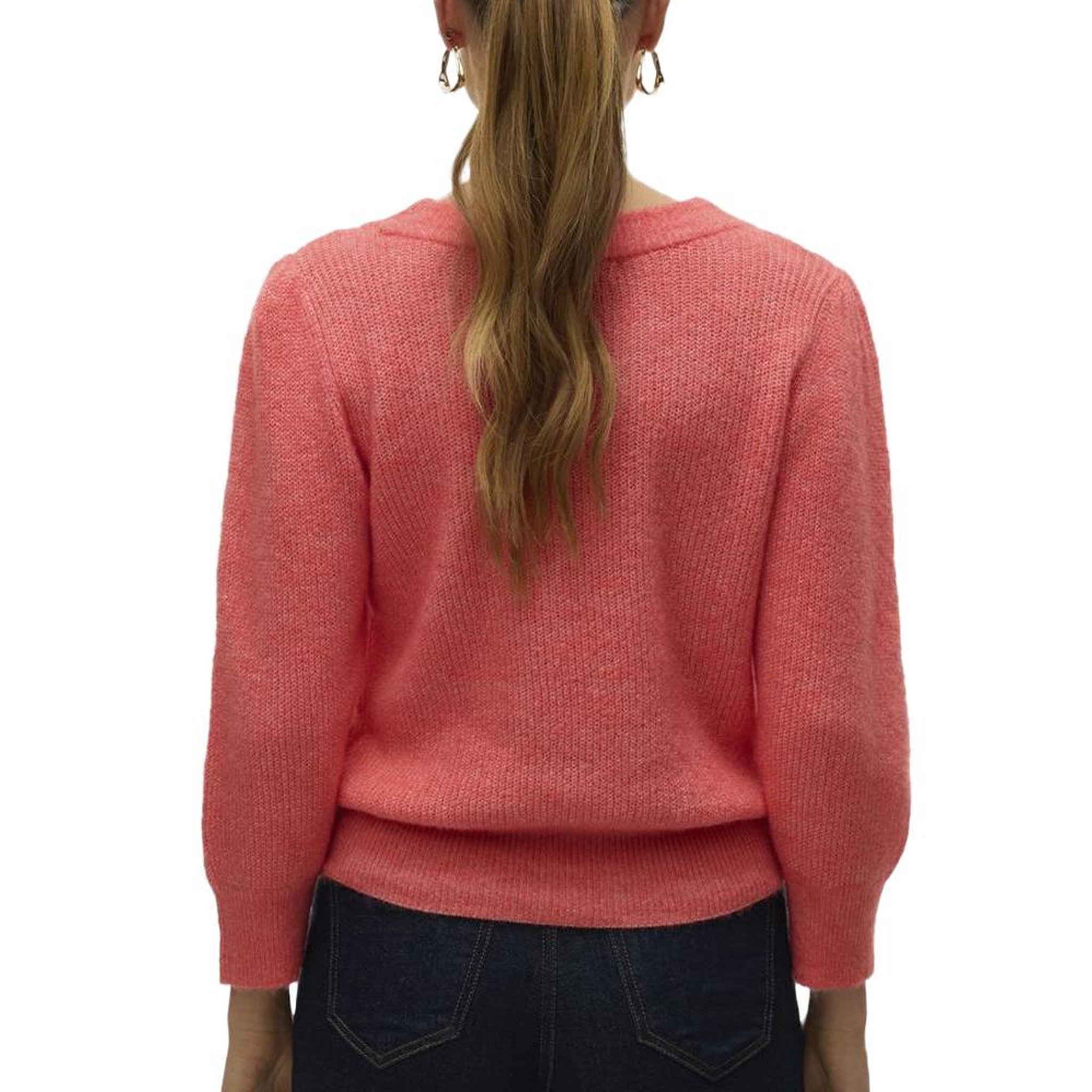 Voir la diapositive 2 : Vero Moda Pull Rose Femme Vero Moda Vigga