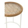Voir la diapositive 3 : Paris Prix Table d'Appoint en Bois  Mati  56cm Naturel & Blanc