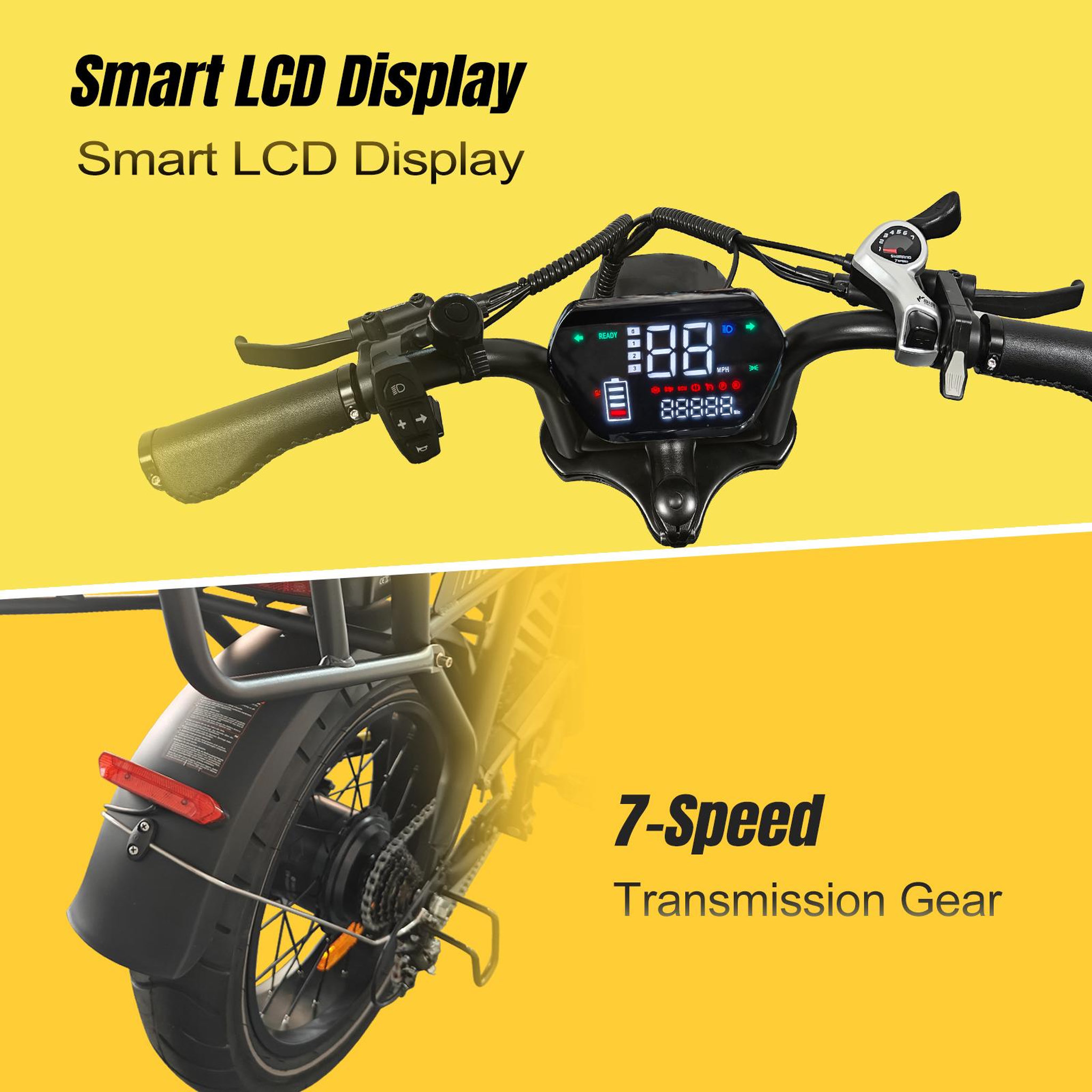 Voir la diapositive 4 : AVDL Vélo électrique t3 20  à gros pneus, 2 places, 250 w, 48 v, 18 ah, avec coffre arrière, autonomie 80 km