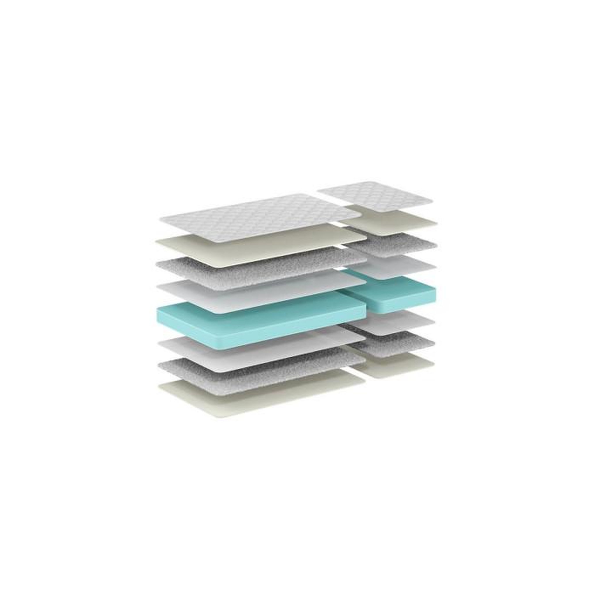 Voir la diapositive 2 : Vipack Matelas Jumper 140+60 Blanc