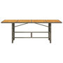 Voir la diapositive 4 : VIDAXL Table de jardin et dessus en bois d'acacia gris resine tressee