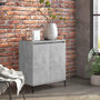 Voir la diapositive 1 : VIDAXL Buffet gris beton 60x35x70 cm bois d'ingenierie