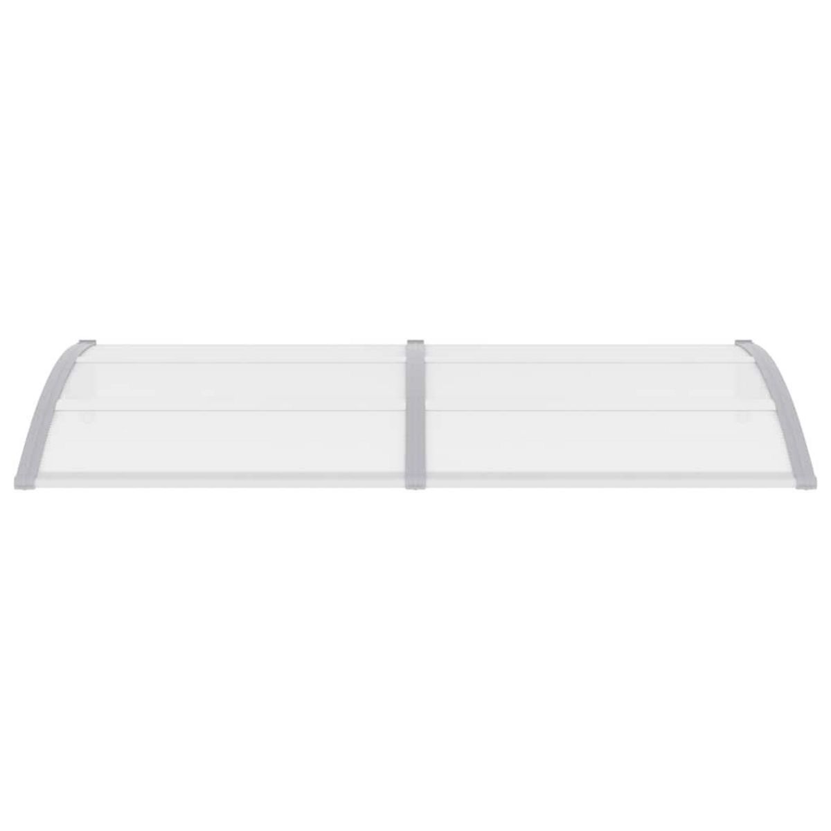 VIDAXL Auvent de porte Gris 200x100 cm Polycarbonate