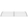 Voir la diapositive 4 : VIDAXL Auvent de porte Gris 200x100 cm Polycarbonate