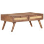 Voir la diapositive 1 : VIDAXL Table basse 100x60x40 cm Bois de manguier massif