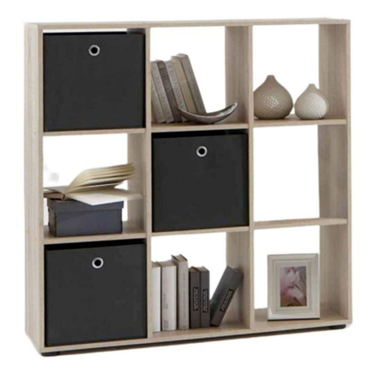 Paris Prix Étagère 9 Cases Design  Gaman  108cm Chêne