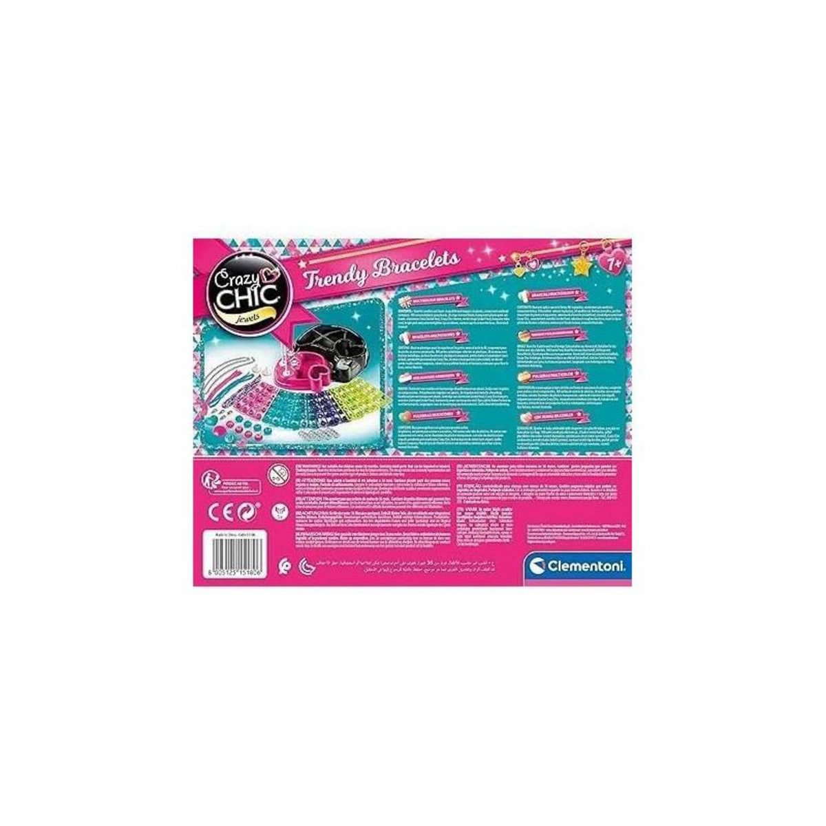 CLEMENTONI Coffret créatif Clementoni pour bracelets multicolores