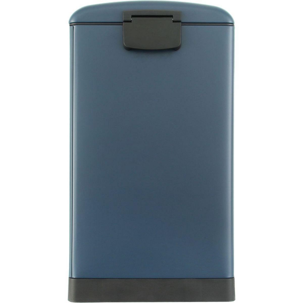 ESSENTIEL B Poubelle manuelle rectangulaire 30L à pédale bleue