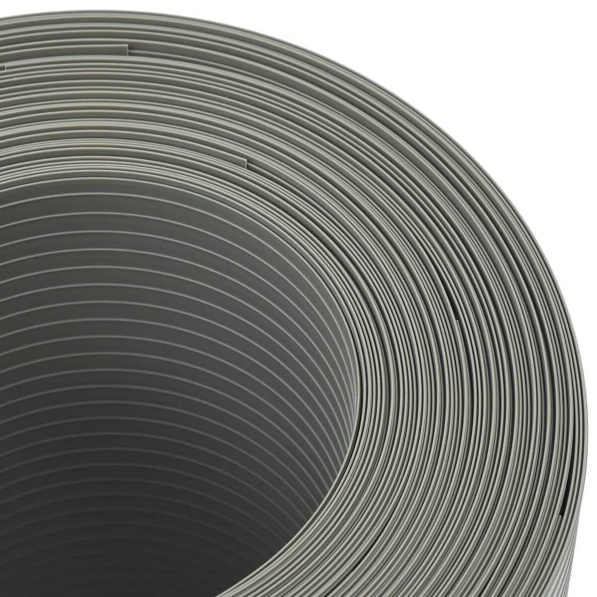 VIDAXL Brises-vues de jardin 10 pcs gris pierre 252,5x19 cm PVC