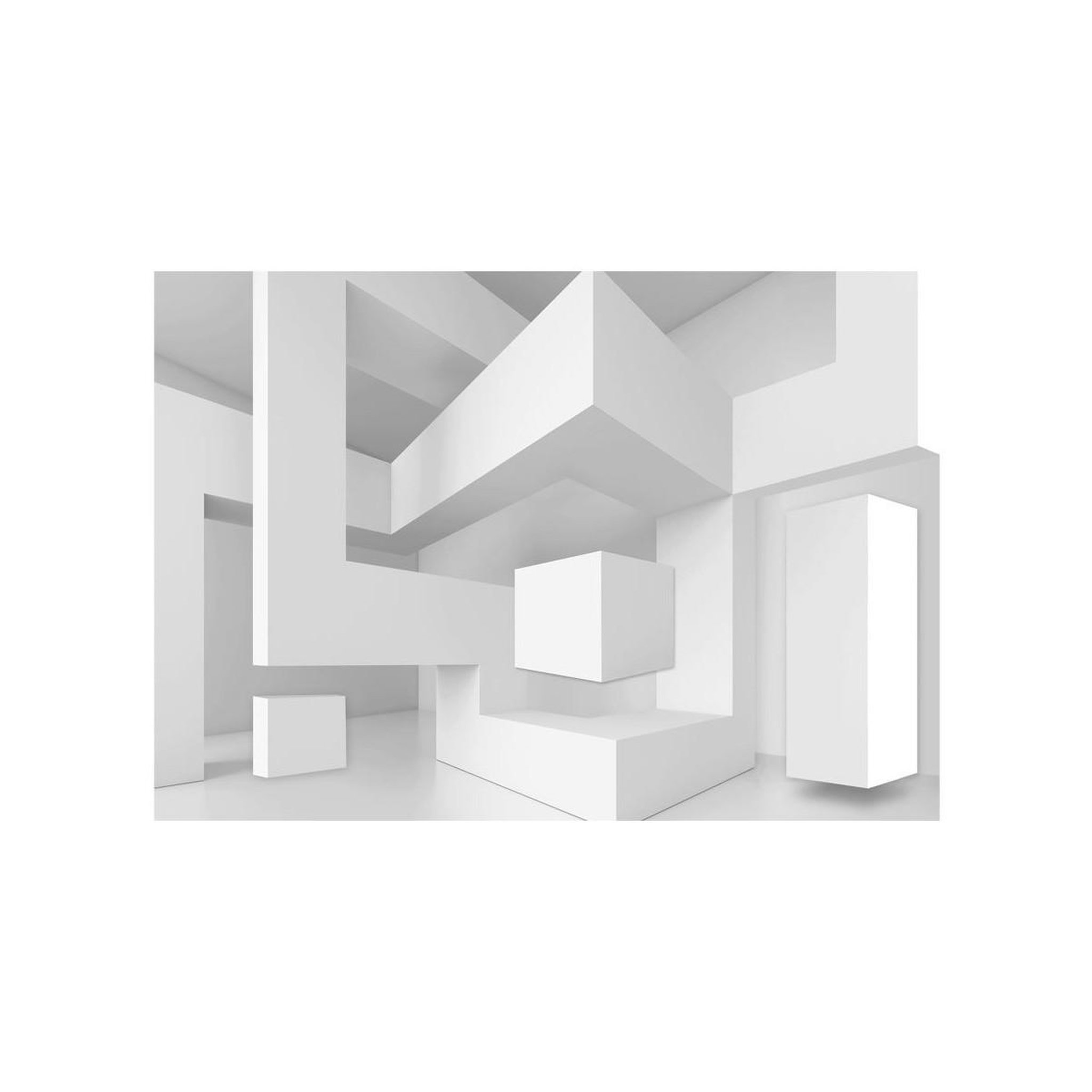 Voir la diapositive 2 : Paris Prix Papier Peint  White Geometry