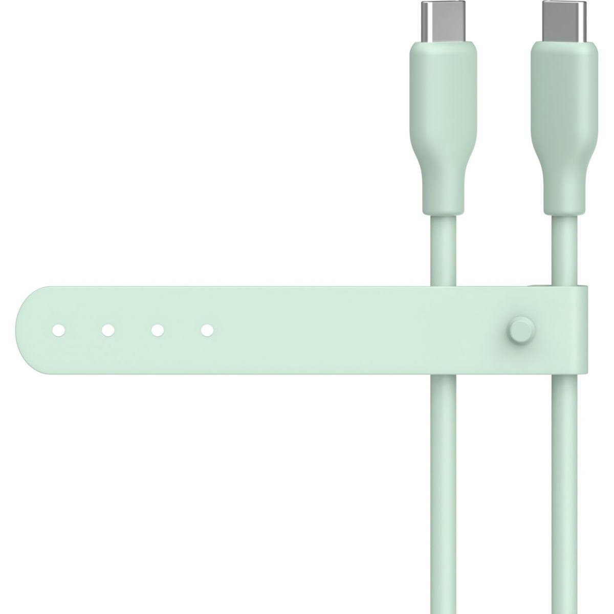 ESSENTIEL B Câble de charge vers USB-C silicone 2M Vert