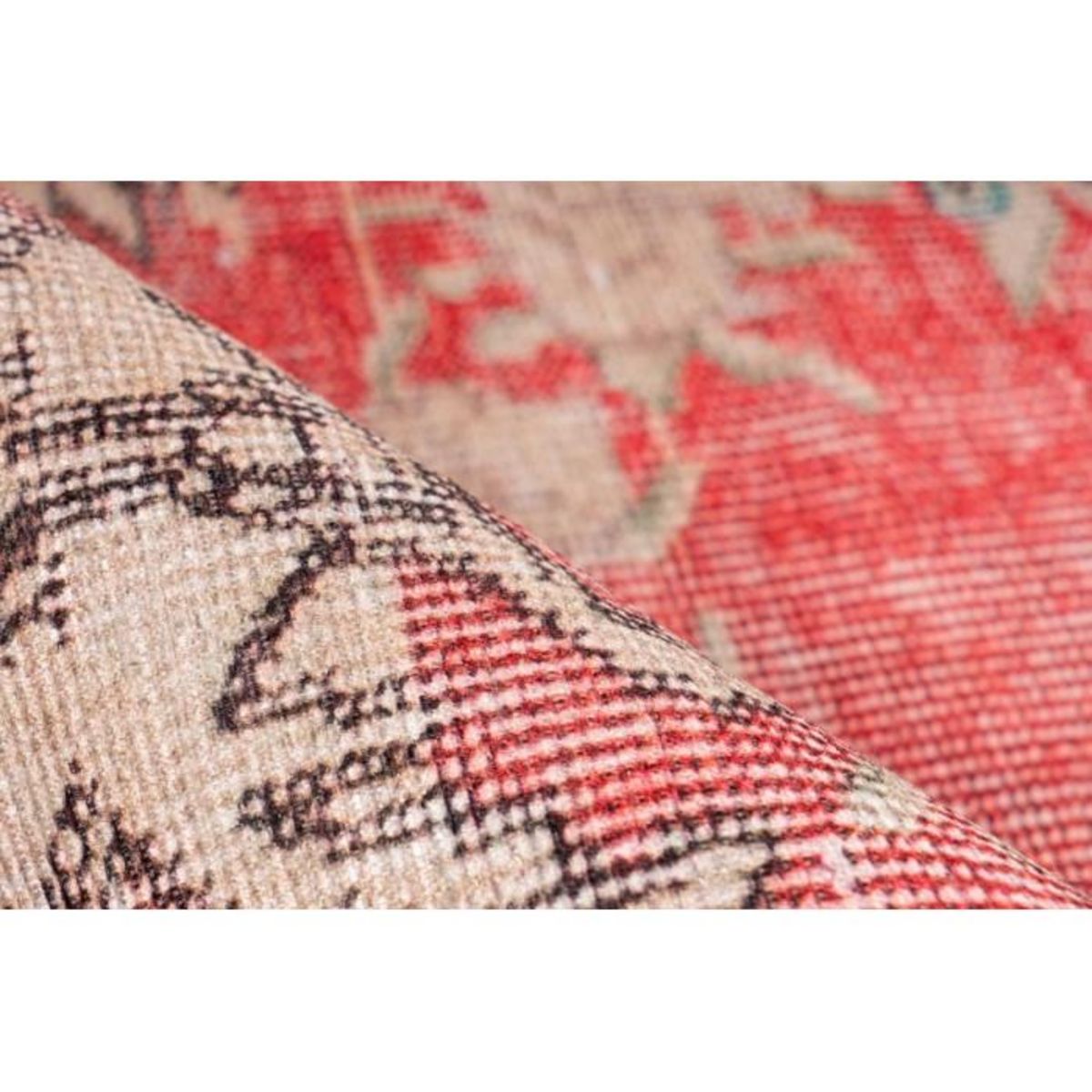 Paris Prix Tapis Imprimé Rétro Antique  Vintage  Rouge