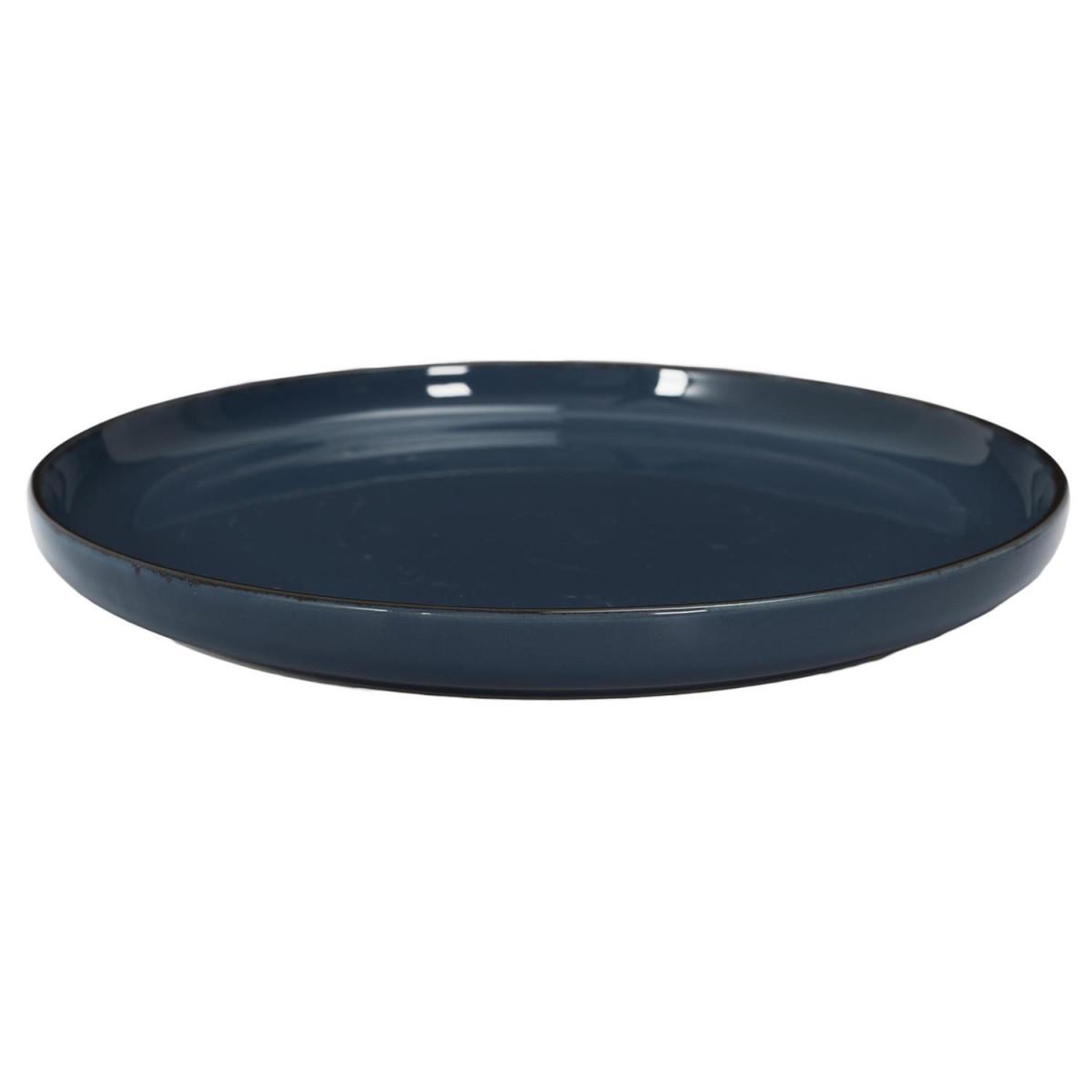 Voir la diapositive 2 : The Home Deco Factory Service de table 12 pièces  grès du temps  27cm bleu