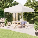 VIDAXL Tente de reception pliable Blanc 2x2 m