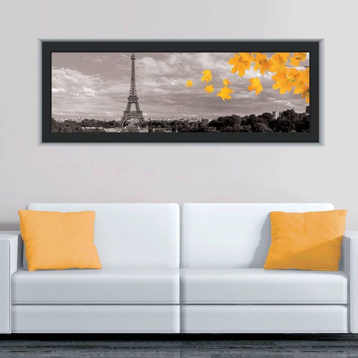 SUD TRADING Sticker géant Paris - 160 x 70 cm - Noir