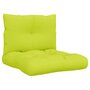 Voir la diapositive 2 : VIDAXL Coussins de palette lot de 2 vert vif tissu