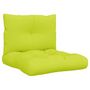 Voir la diapositive 2 : VIDAXL Coussins de palette lot de 2 vert vif tissu