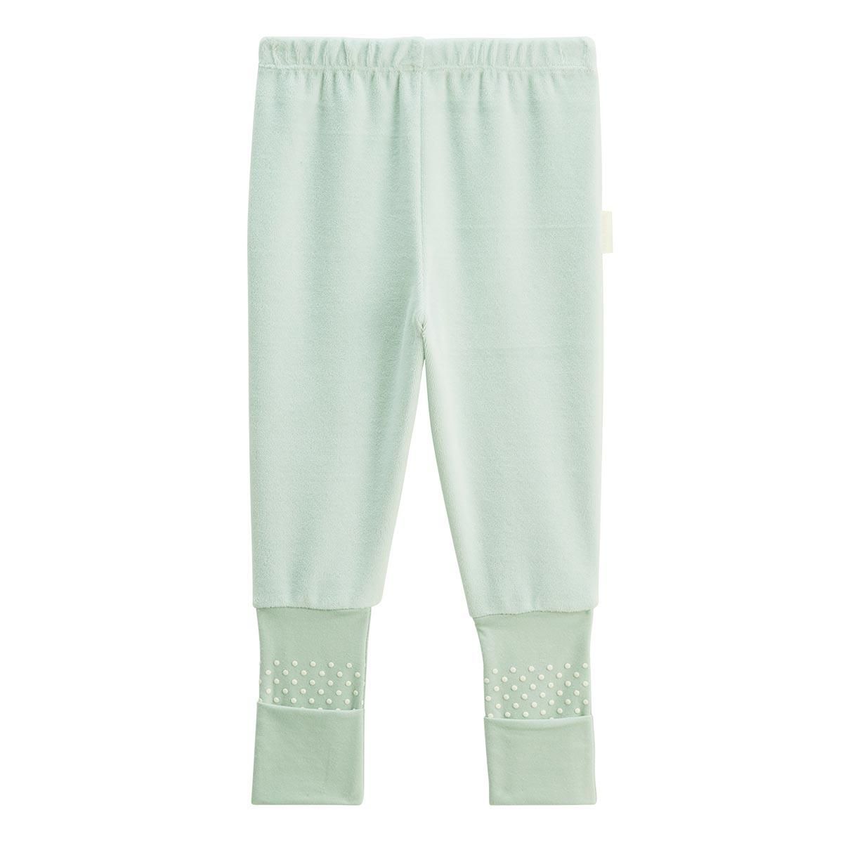 Petit Béguin Lot de 2 pyjamas enfant 2 pièces en velours avec pieds retroussables Oscar